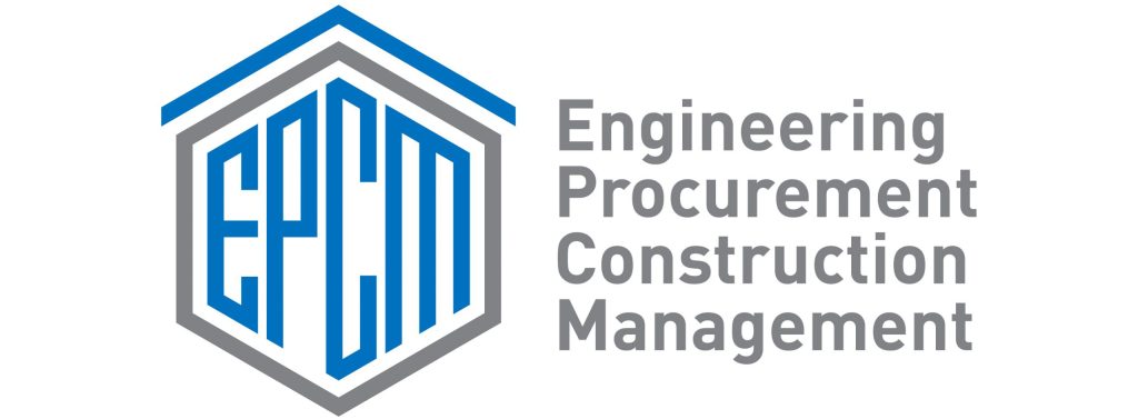 EPCMst logo coloured with text EPCM, engineering procurement construction management